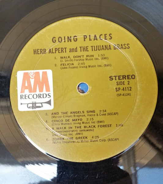 Herb Alpert And The Tijuana Brass* : !!Going Places!! (LP, Album, Mon)