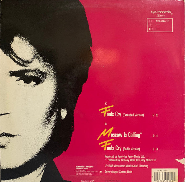 Fancy : Fools Cry (12", Maxi)