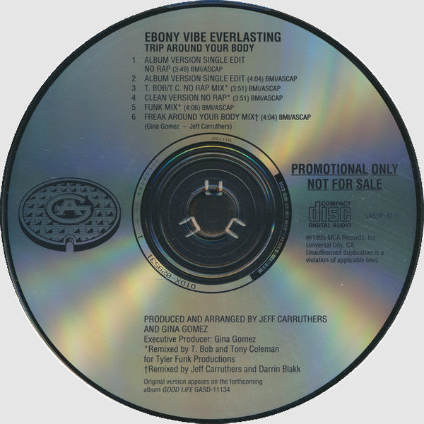 Ebony Vibe Everlasting : Trip Around Your Body (CD, Single, Promo)