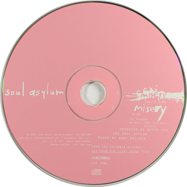 Soul Asylum (2) : Misery (CD, Single, Promo)