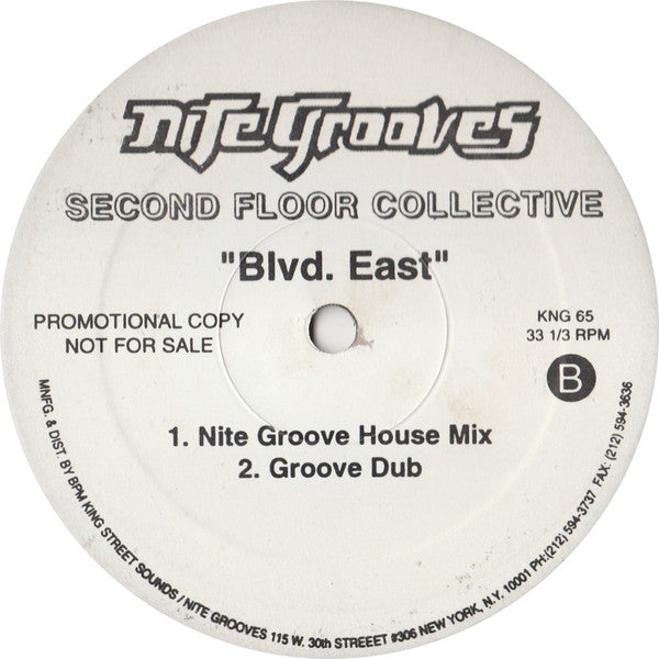 Second Floor Collective : Blvd. East (12", Single, Promo)