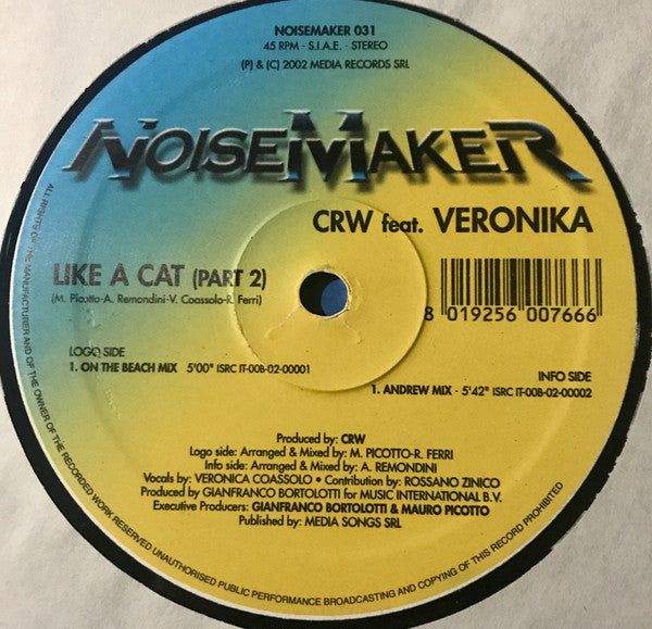 CRW : Like A Cat (2x12")