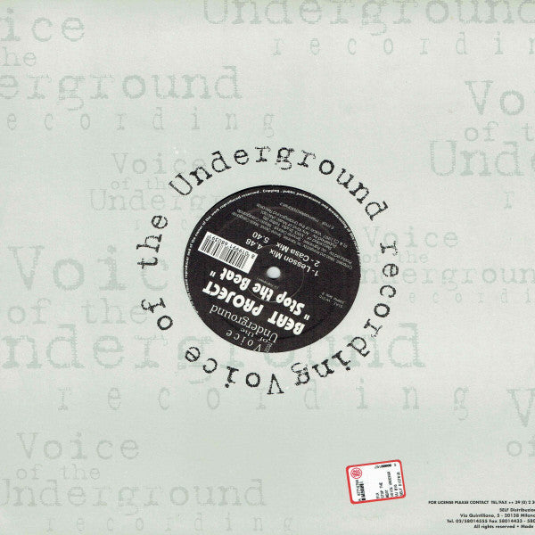 Beat Project : Stop The Beat (12")