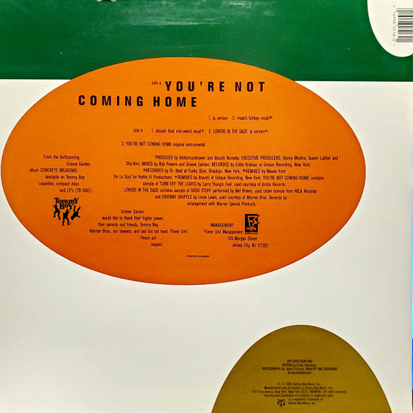 Groove Garden (2) : You're Not Coming Home (12", Promo)