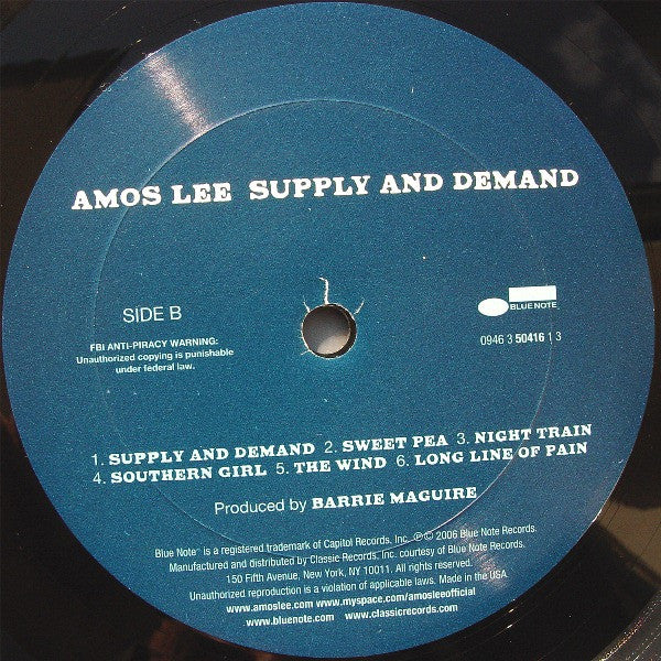 Amos Lee : Supply And Demand (LP, Album, 200)