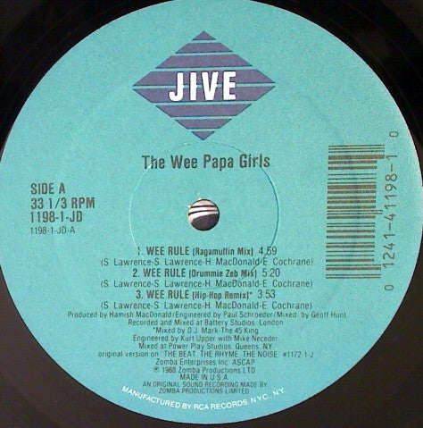 The Wee Papa Girls* : Wee Rule (12", Single)