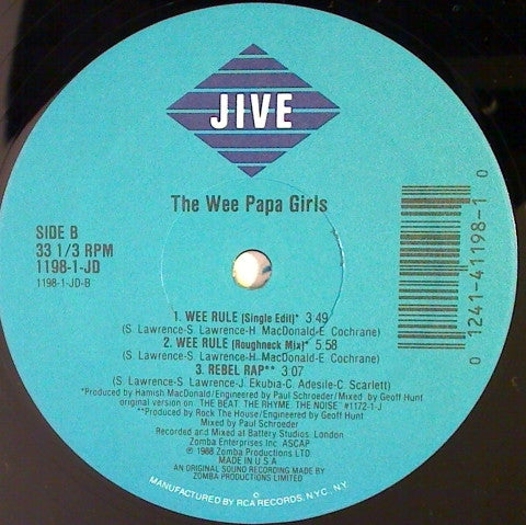 The Wee Papa Girls* : Wee Rule (12", Single)