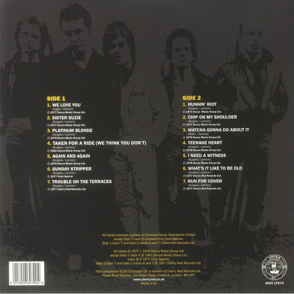 Cock Sparrer : The Decca Years (LP, Comp, RE)