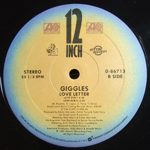 Giggles : Love Letter (12", Single, All)