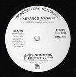 Andy Summers & Robert Fripp : I Advance Masked (12", Promo)