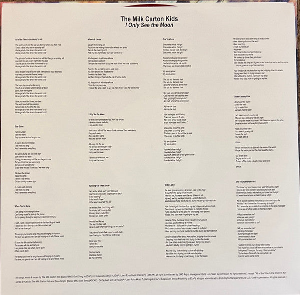 The Milk Carton Kids : I Only See The Moon (LP, Mar)