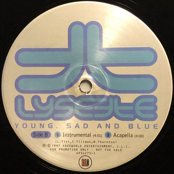 Lysette* : Young, Sad And Blue (12", Promo)