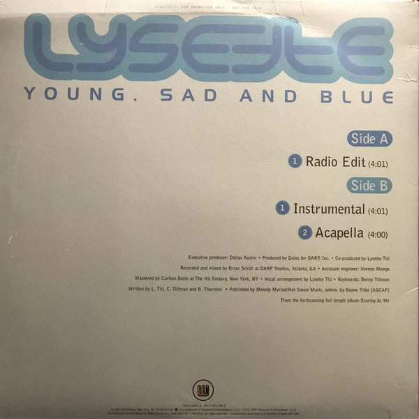 Lysette* : Young, Sad And Blue (12", Promo)