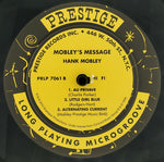 Hank Mobley : Mobley's Message (LP, Album, Mono, Ltd, RE, RP, 180)