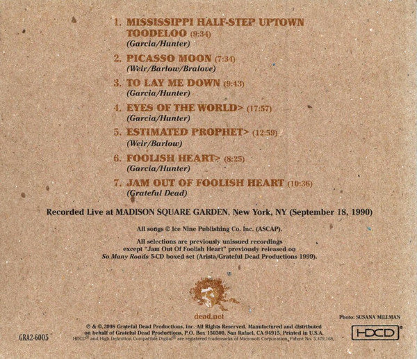 Grateful Dead* : Road Trips Vol. 2 No. 1: MSG September '90 (3xHDCD, Album)