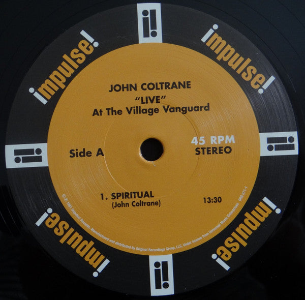 John Coltrane : "Live" At The Village Vanguard (2x12", Album, Ltd, Num, RE)