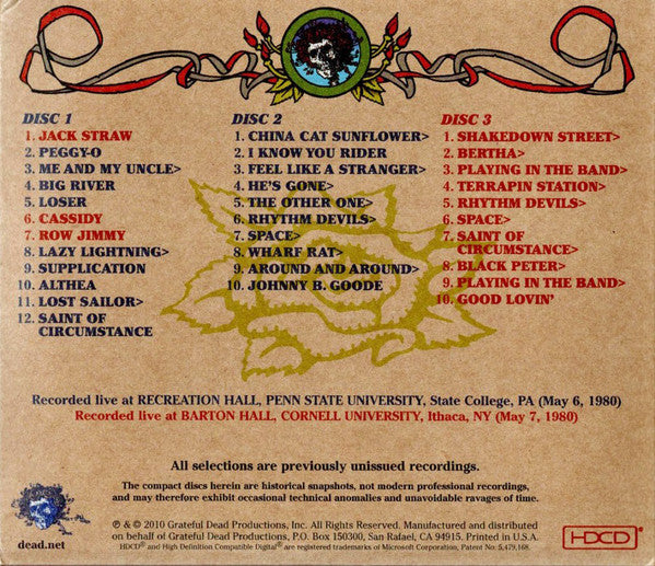 Grateful Dead* : Road Trips Vol. 3 No. 4: Penn State - Cornell '80 (3xHDCD, Album)