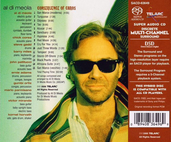 Al Di Meola : Consequence Of Chaos (SACD, Hybrid, Multichannel, Album)