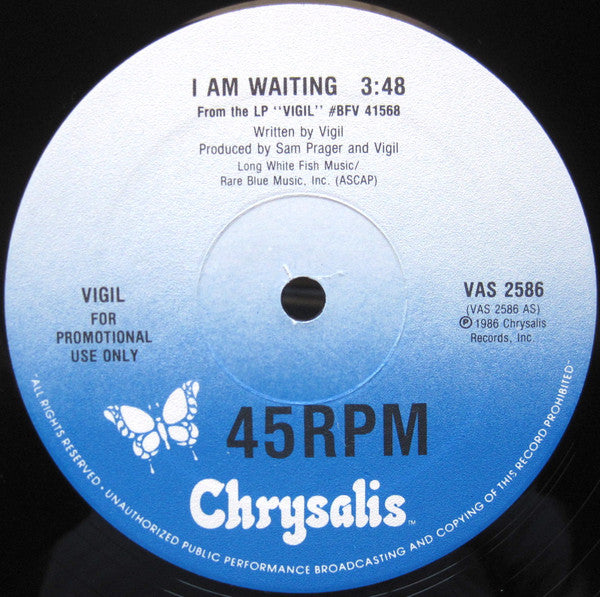 Vigil (3) : I Am Waiting (12", Promo)