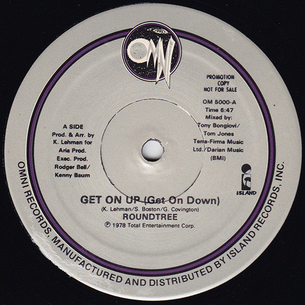 Roundtree : Get On Up (Get On Down) (12", Promo)