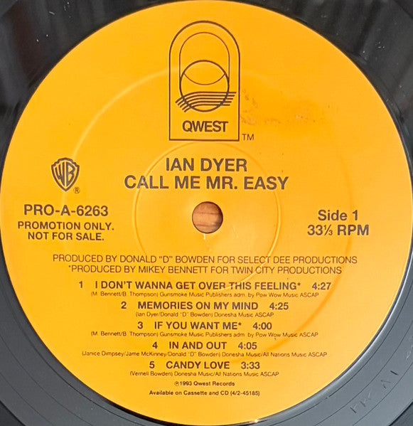 Ian Dyer : Call Me Mr. Easy (LP, Album, Promo)