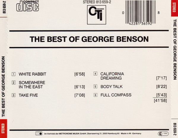 George Benson : The Best Of (CD, Comp)