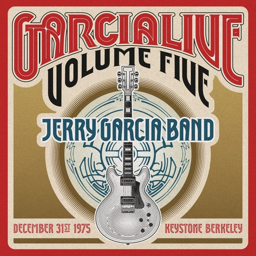 the album cover for Jerry Garcia - Garcialive Vol. 5 - December 31st 1975 Keystone Berkeley