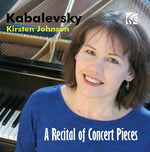 the album cover for Kabalevsky / Kirsten Johnson - Recital of Concert Pieces