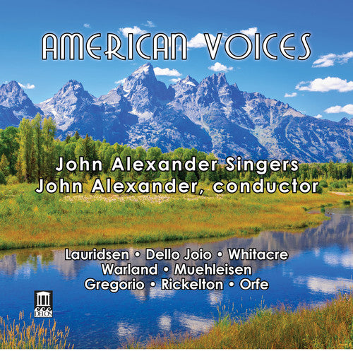 the album cover for John Alexander Singers - American Voices