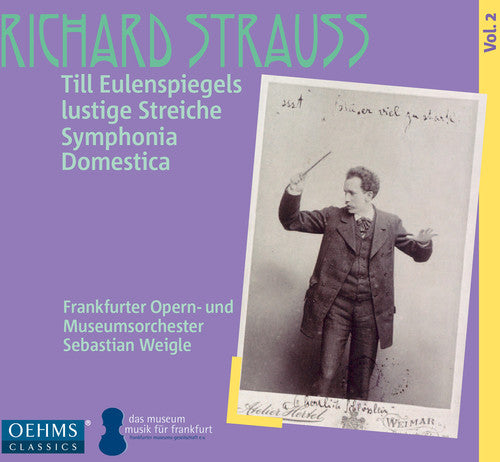 the album cover for Strauss / Frankfurt Opera / Museum Orch / Weigle - Works for Orch 2