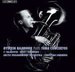 the album cover for Baadsvik / Arctic Phil Orch / Lindberg - Oystein Baadsvik Plays Tuba Cons