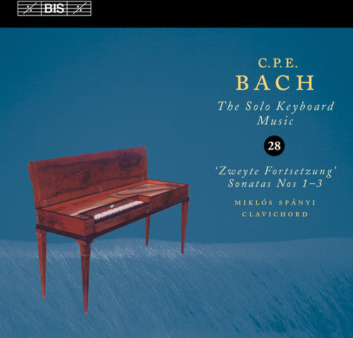 the album cover for Bach / Miklos Spanyi - C.P.E. Bach Solo Keyboard Music 28