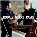the album cover for Kodaly / Froschhammer / Rohn - Works for VLN & Cello