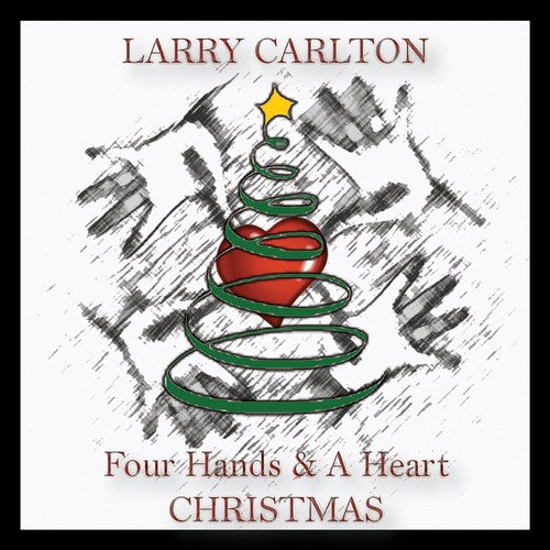 the album cover for Larry Carlton - Four Hands & a Heart Christmas