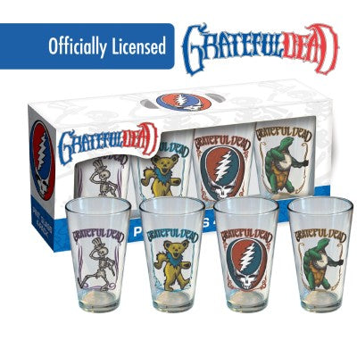Grateful Dead Pint Glass 4-Pack