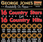 the album cover for George Jones & Friends - 16 Country Stars Sing 16 Country Hits