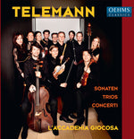 the album cover for Telemann / Laccademia Giocosa / Schilli - Cons Trios & Sons