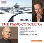 the album cover for Brahms / Barto / Eschenbach - Pno Cons