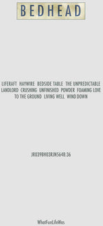 the album cover for Bedhead - Whatfunlifewas [Vinyl]