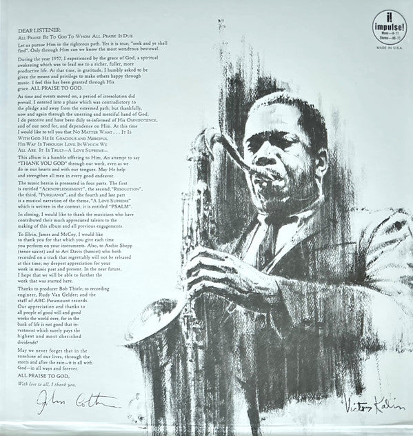 John Coltrane : A Love Supreme (2x12", Album, Num, RE, RM, 200 + Box, Dlx, Ltd)