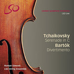 the album cover for Tchaikovsky / Bartok - Serenade for Strings