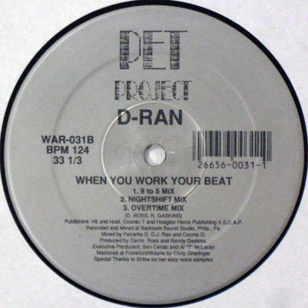 D-Ran : Y'All Want Some House Music (12")