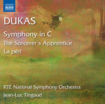 the album cover for Dukas / Tingaud / Rte National Sym Orch - Lapprenti Sorcier la Peri & Sym in C Major