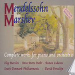 the album cover for Oleg Marshev - Complete Works for Piano & Orchestra