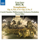 the album cover for Beck / Czech Chamber Philharmonic Orch - Syms Op. 4 4-6