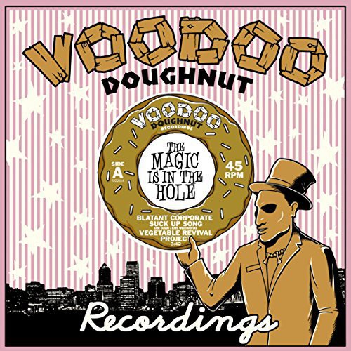 the album cover for Vegetable Revival Project / Pynnacles - Garage Rock Split