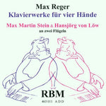the album cover for Regermax - Piano Pieces for 4 Hands