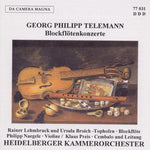 the album cover for Telemann / Lehmbruck - Cons for Recorder