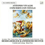 the album cover for Vivaldi / Muller / Heidelberger - Con Con Titulo