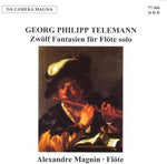 the album cover for Telemann / Magnin - 12 Fantasias for Solo Flute